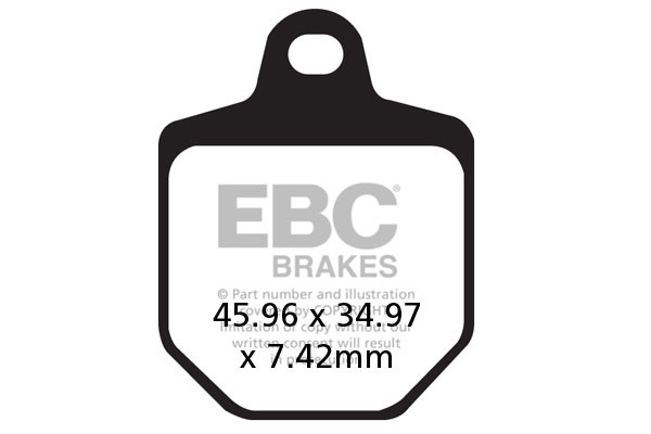 Klocki hamulcowe EBC FA433/4HH wzmacniane (kpl. na 1 tarcze)