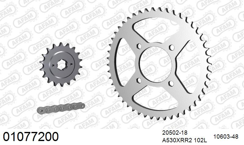 Zestaw napędowy AFAM do HONDA CB 750 K 1,1,2,3,4,5,6