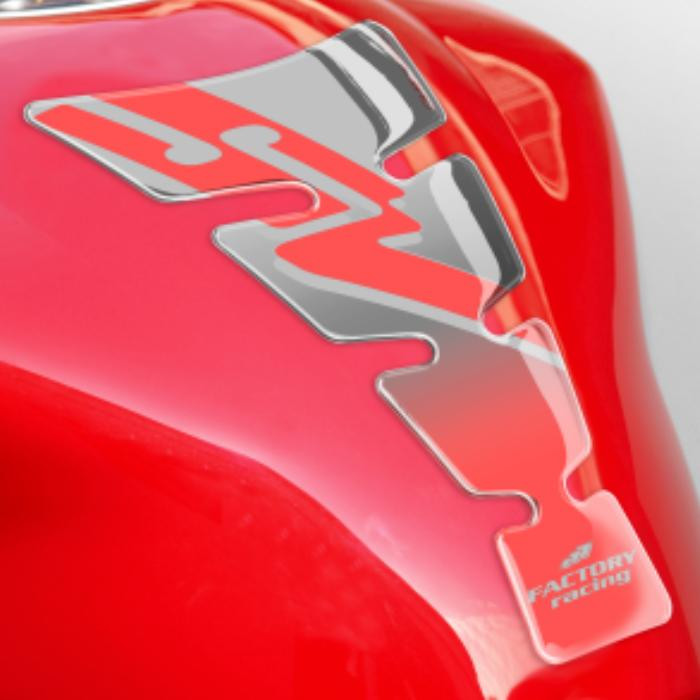 ONEDESIGN Tankpad Spirit shape logo SV srebrny/transparentny