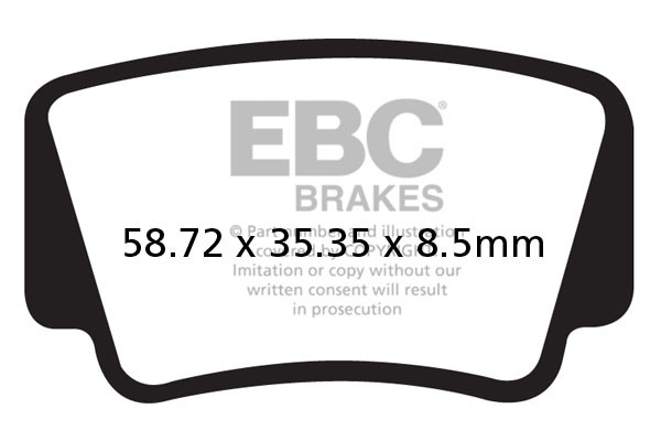 EBC Brakes Klocki hamulcowe EBC FA463R (kpl. na 1 tarcze) (odpowiednik PROX 37.227102)