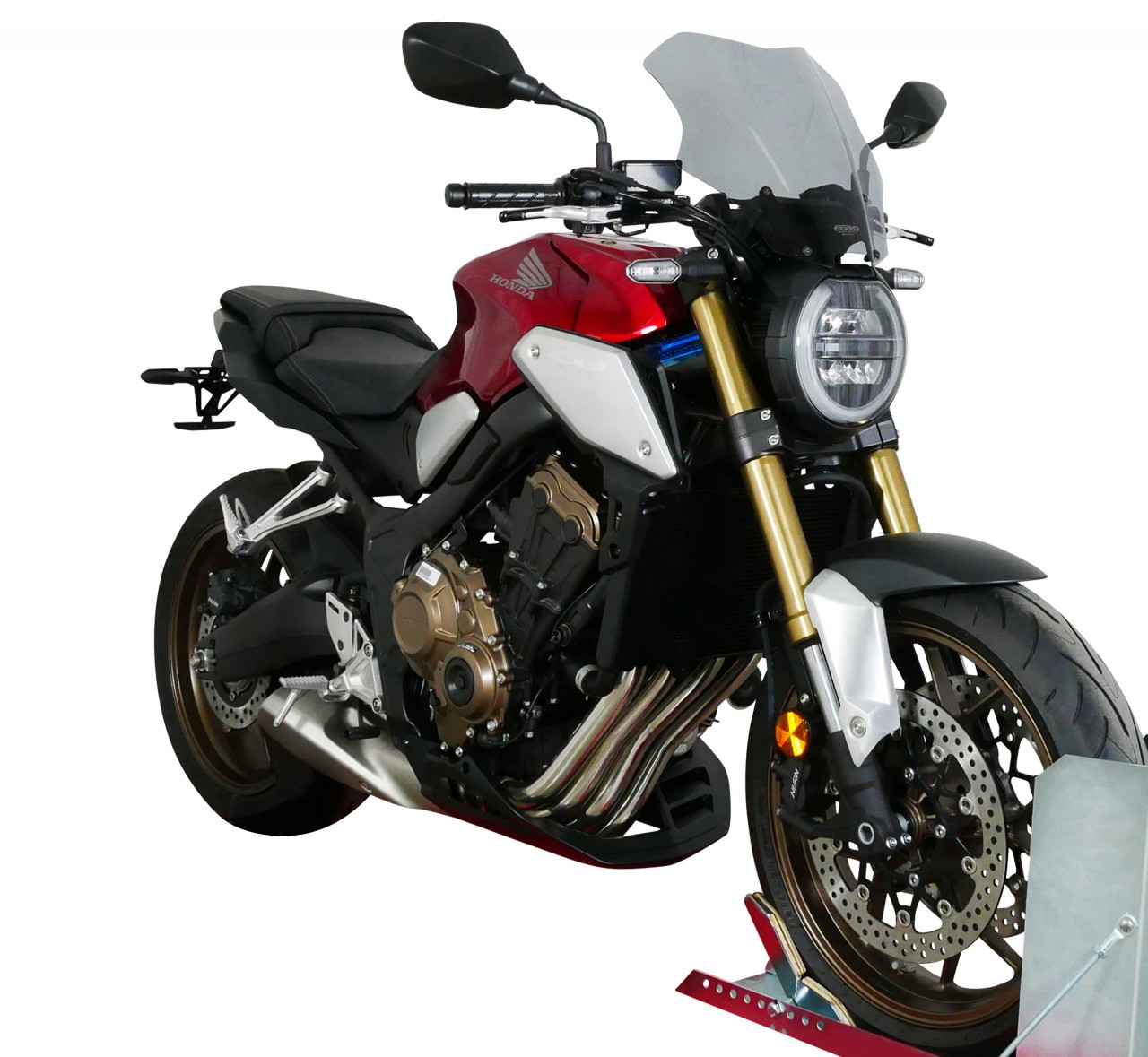 Szyba motocyklowa MRA HONDA CB 650 R 2019-2023, forma NTN, przyciemniana