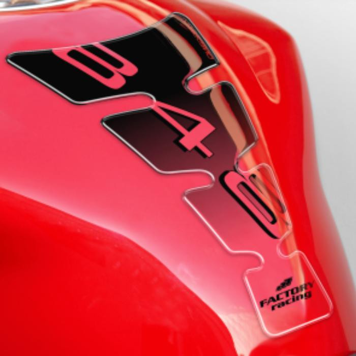 ONEDESIGN Tankpad Spirit shape logo 848 czarny/transparentny