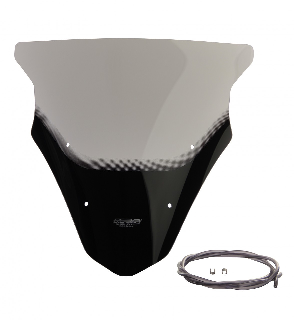 Szyba motocyklowa MRA KAWASAKI ER 6 F EX650E 2012-, forma O, przyciemniana