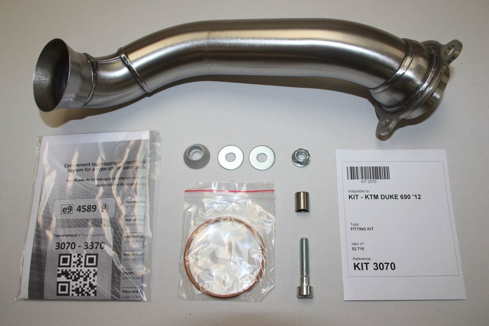 Tłumik IXIL KTM DUKE 690 (KMT690) 12-16 (KTM 690 DUKE) typ SOVE (waga: 3000g, długość: 423 mm., materiał: Inox AISI304, kolor: B
