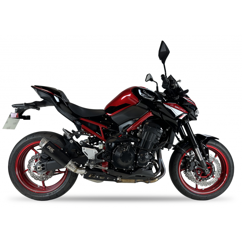 Tłumik IXIL KAWASAKI Z 900 A2 20-24 (ZR900H ZR900HA2 ZR900P ZR900PA2) typ RC3B SLIP ON - SPORT XTREM BLACK (Homologacja)