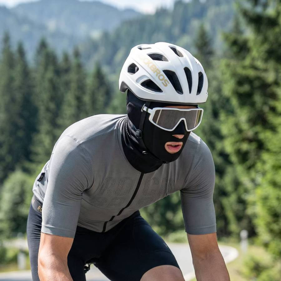 Kominiarka rowerowa, turystyczna, pełna ochrona przeciwsłoneczna UPF50+ czarna ROCKBROS 13260004001