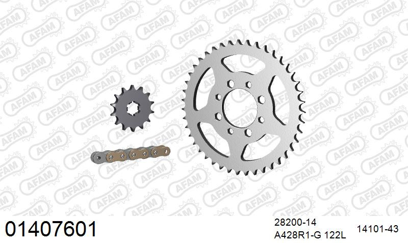 Zestaw napędowy AFAM do SUZUKI TS 80 X / RH