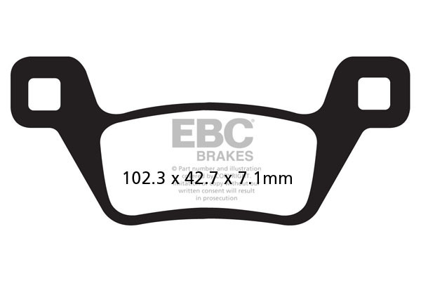 EBC Brakes Klocki hamulcowe EBC FA600/2TT (kpl. na 1 tarcze)