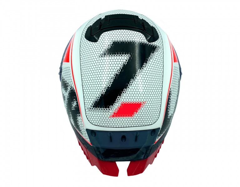 Kask Motocyklowy LAZER RAFALE SR EVO Pixel (kol. Biały - Czarny - Czerwony)