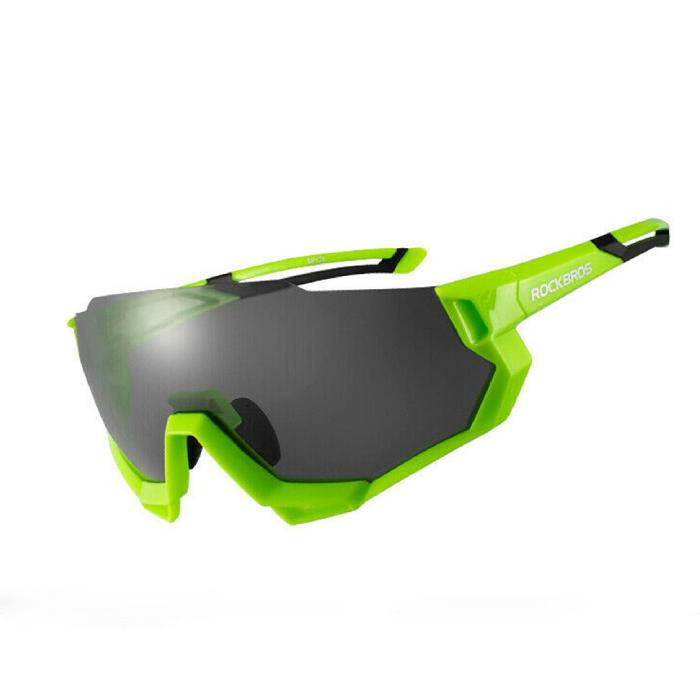Okulary rowerowe / sportowe z polaryzacją, wymienne soczewki UV400 ROCKBROS (10133) zielone