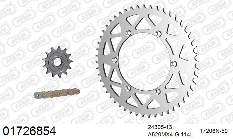 Zestaw napędowy AFAM do KAWASAKI KX 250 AJF,AKF,BLF,MFNN,N,R,S,T, KX 250 F ZDF,ZEF,ZFF,ZGF,AHF, KX 250 X S,T