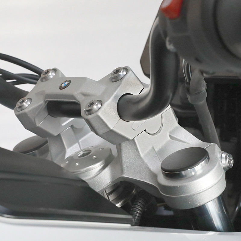 LOBOO Podwyższenie kierownicy do BMW F750GS, podwyższenie 23mm, przybliżenie 20mm