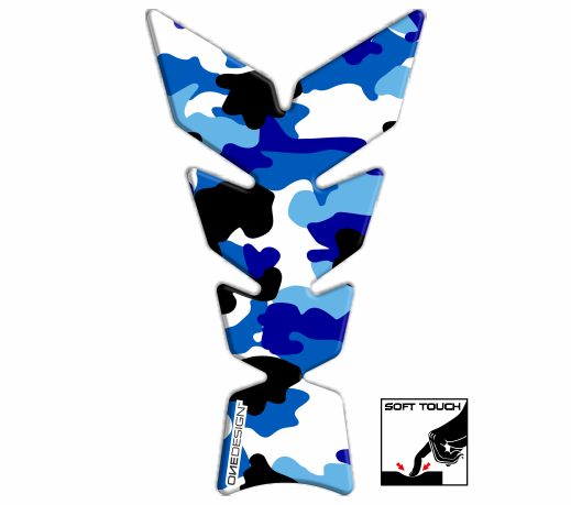 ONEDESIGN Tankpad Moon "Soft touch" camouflage niebieski
