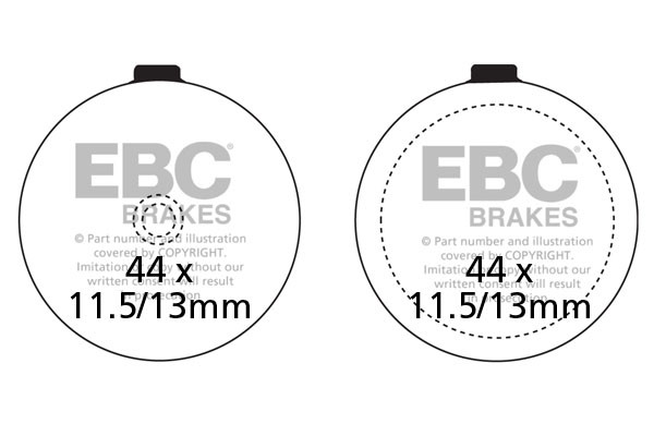 EBC Brakes Klocki hamulcowe EBC FA046 (kpl. na 1 tarcze)