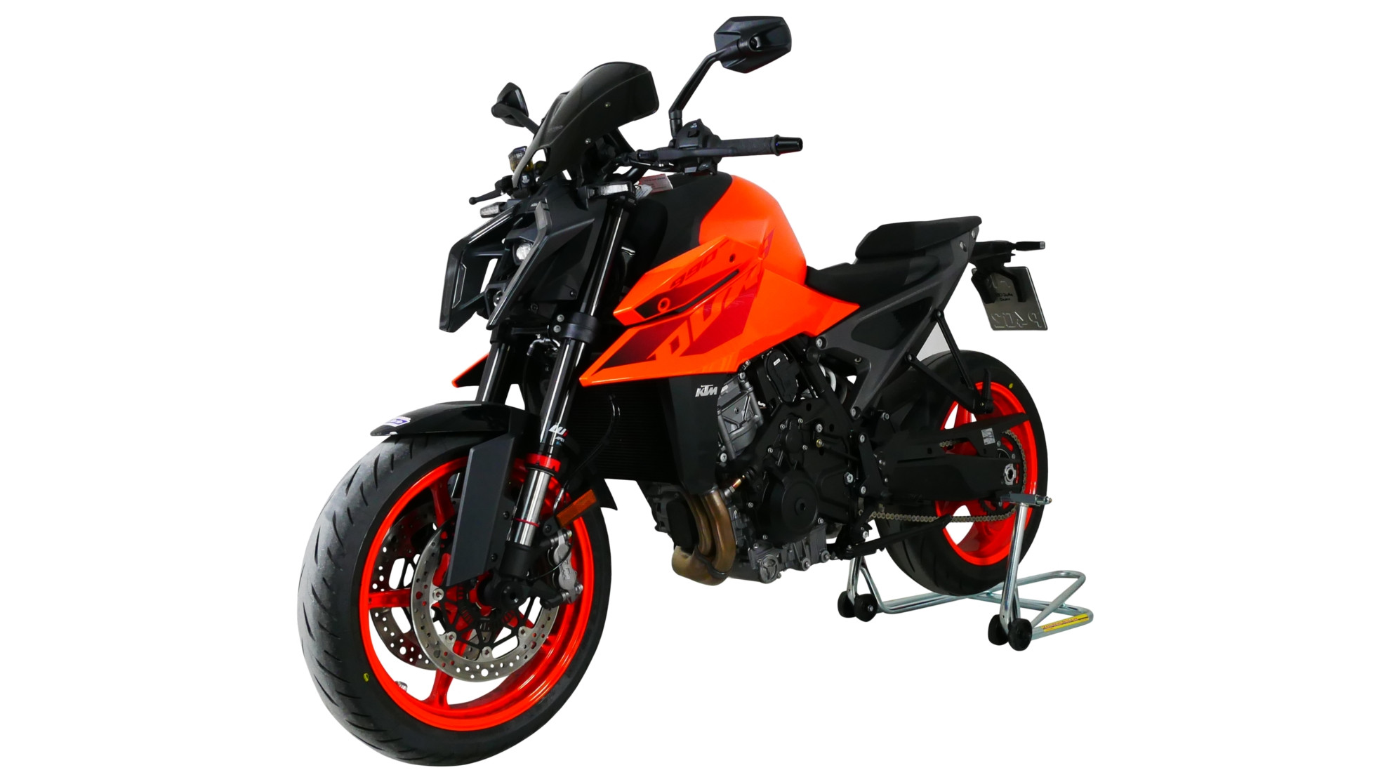 Szyba motocyklowa MRA KTM DUKE 990 2024-, forma NTM, czarna