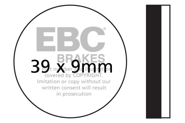 Klocki hamulcowe EBC FA100 (kpl. na 1 tarcze)