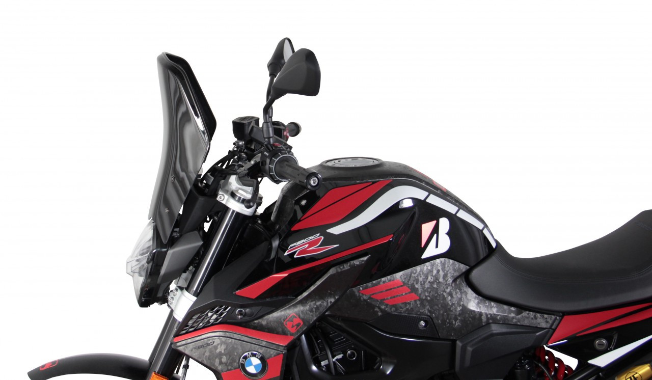 Szyba motocyklowa MRA BMW F 900 R 2020-, forma NTN, czarna