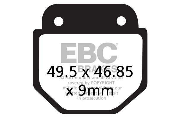 EBC Brakes Klocki hamulcowe EBC FA486 (kpl. na 1 tarcze)