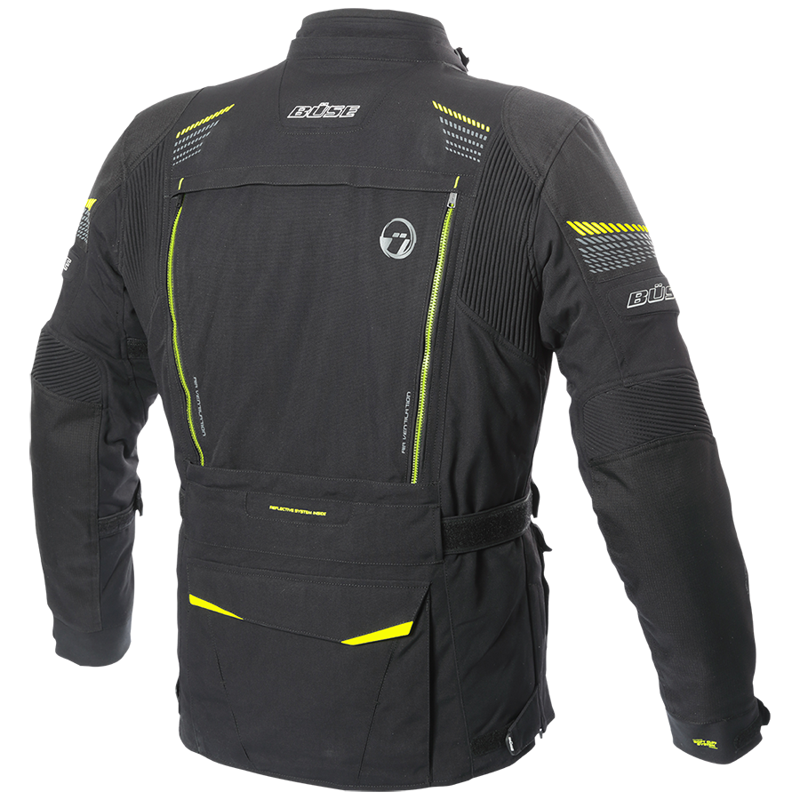 Kurtka motocyklowa BUSE Travel Pro czarno/żółta