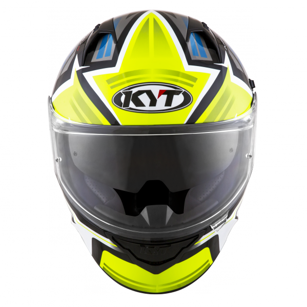 Kask Motocyklowy KYT NF-R ARTWORK żółty/szary