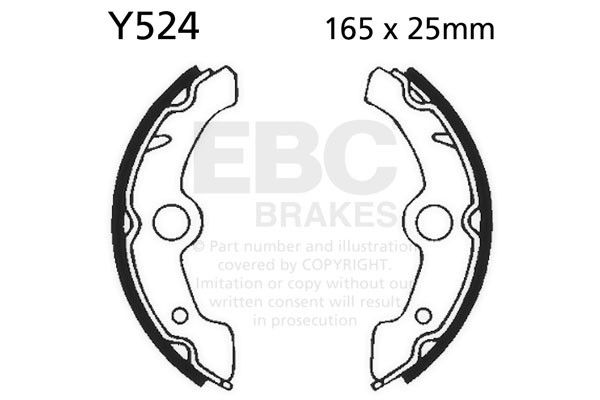 EBC Brakes Szczęki hamulcowe EBC Y524 (1 kpl.)