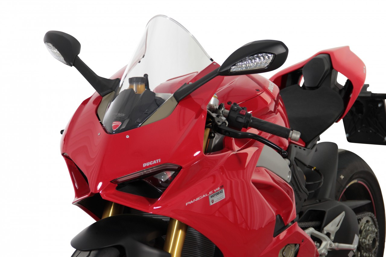 Szyba motocyklowa MRA DUCATI PANIGALE V2 2020-2024, forma R, bezbarwna