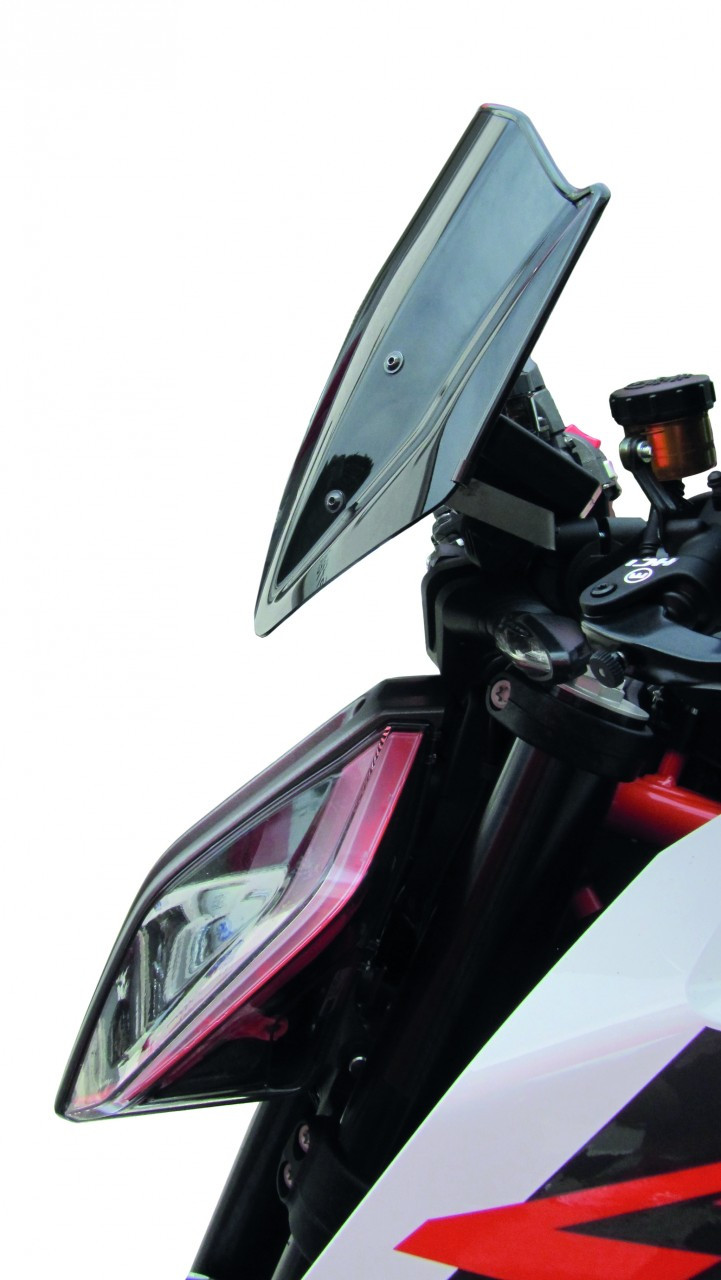 Szyba motocyklowa MRA KTM 1290 SUPER DUKE R KTM SUPERDUKE 2017-2019, forma NSPM, czarna