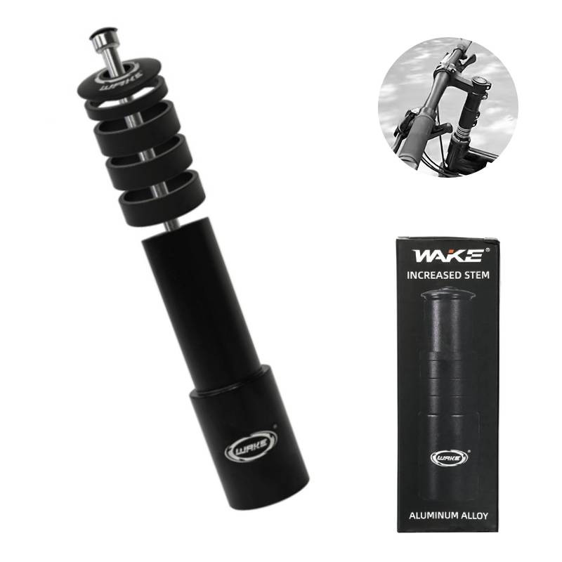 Adapter do podwyższenia kierownicy rowerowej, przedłużka rury sterowej czarny 150 mm WAKE