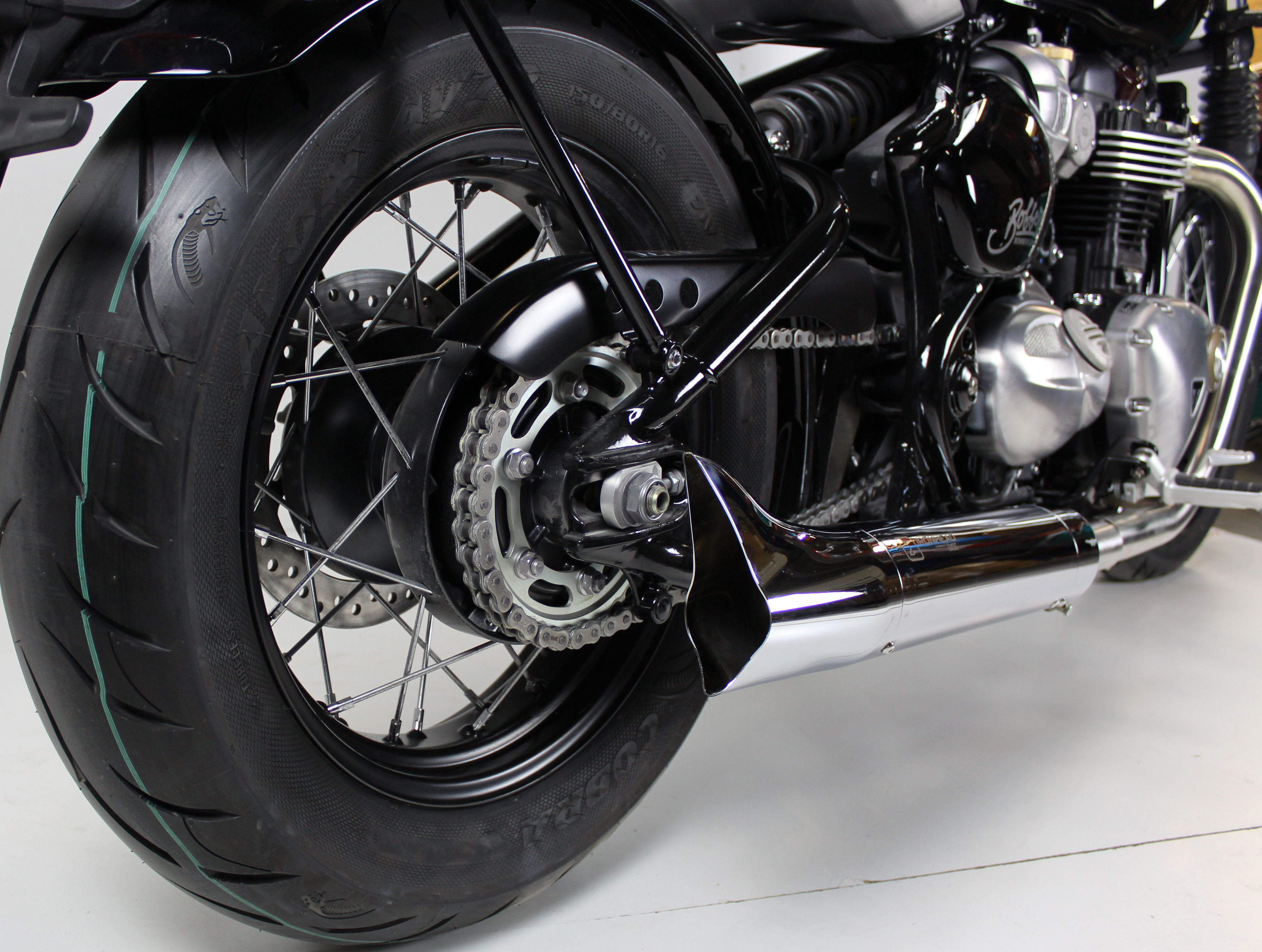 IRONHEAD END CAPS typ CAP (długość: Ø 88 mm., materiał: Inox AISI304, kolor: Bright chrome) FISHTAIL END CAP (CHROME)