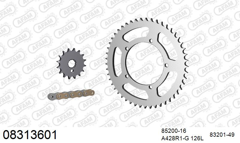 Zestaw napędowy AFAM do MZ (MUZ) RT 125 Spoke Wheels