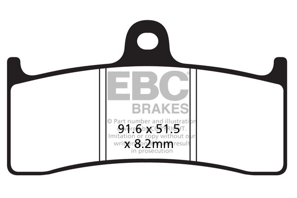 Klocki hamulcowe EBC FA424 (kpl. na 1 tarcze)