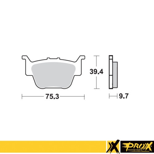 ProX Klocki Hamulcowe Tylne TRX450R '04-14 (odpowiednik EBC FA373) - BOX 10 szt