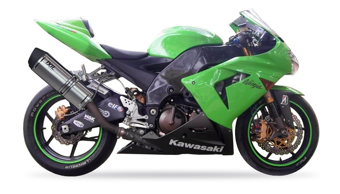 Tłumik IXIL KAWASAKI ZX-10 R 04-05 (ZRT00C) typ SOVE (waga: 3000g, długość: 423 mm., materiał: Inox AISI304, kolor: Black painte