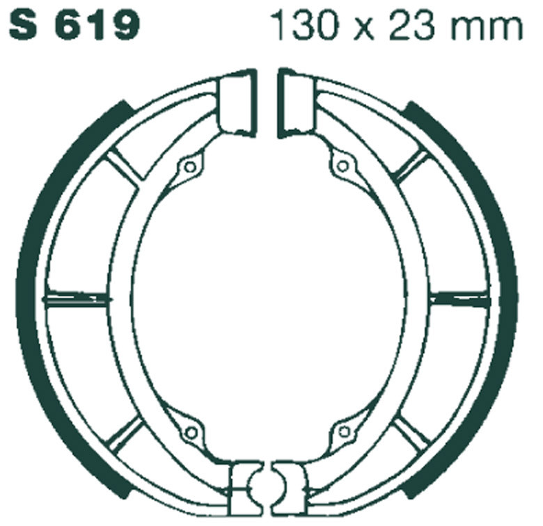 Szczęki hamulcowe nacinane EBC S619G (1 kpl.)