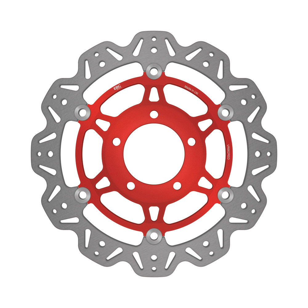 Tarcza hamulcowa motocyklowa EBC VR662RED VEE, czerwona