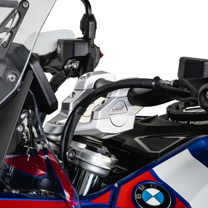 LOBOO Podwyższenie kierownicy do BMW R1300GS (2023-), podwyższenie 29mm, przybliżenie 29mm