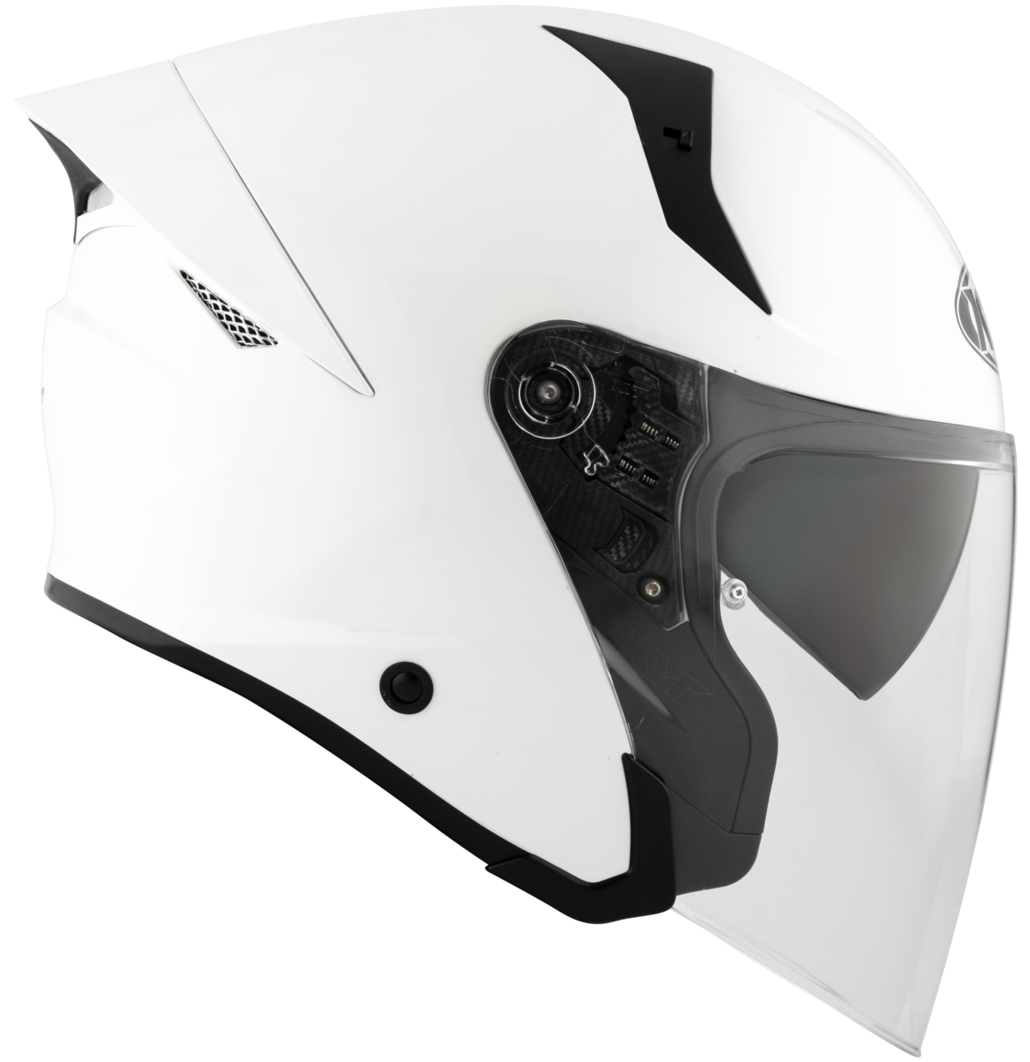 Kask Motocyklowy KYT TTR-JET połysk biały ECE/ONU 22-06