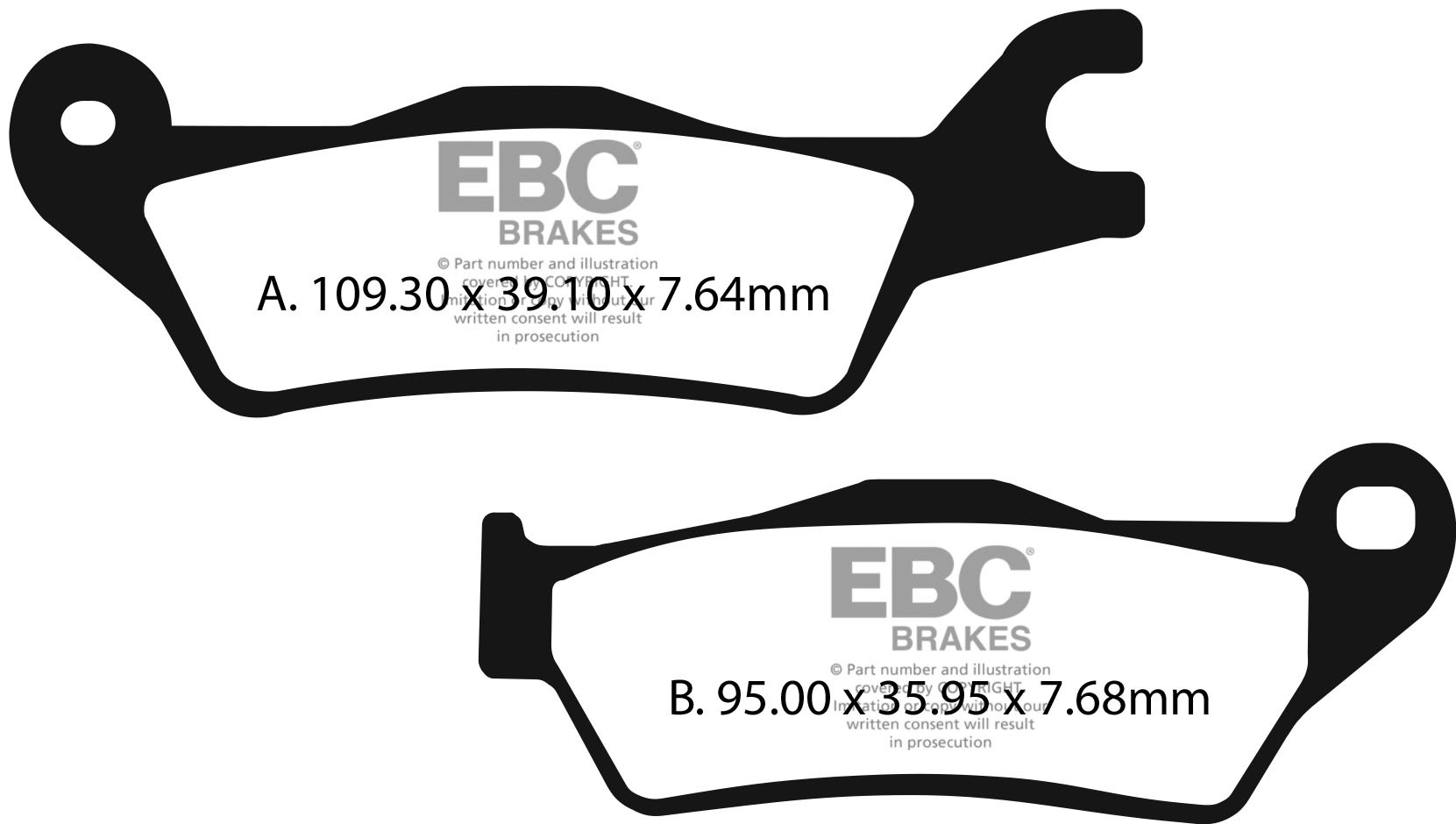 EBC Brakes Klocki hamulcowe EBC FA715HH wzmacniane (kpl. na 1 tarcze)