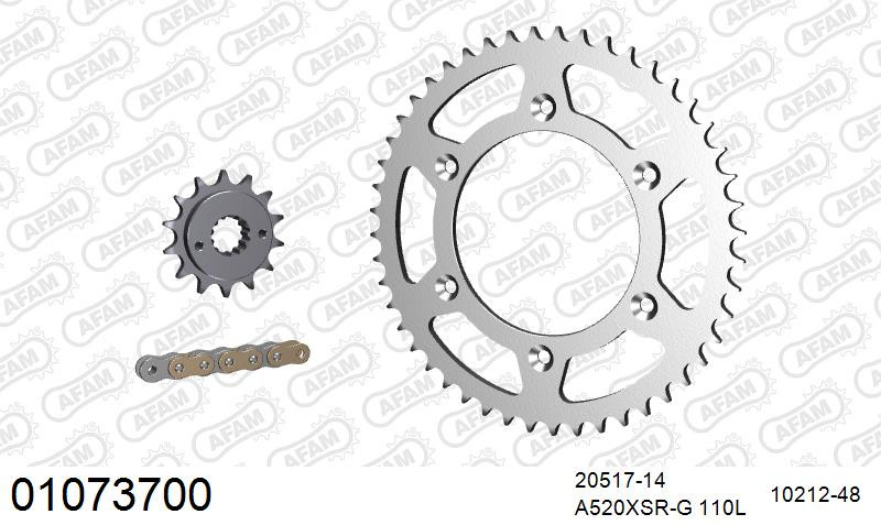 Zestaw napędowy AFAM do HONDA XR 650 R Y,1,2,3,4,5,6,7