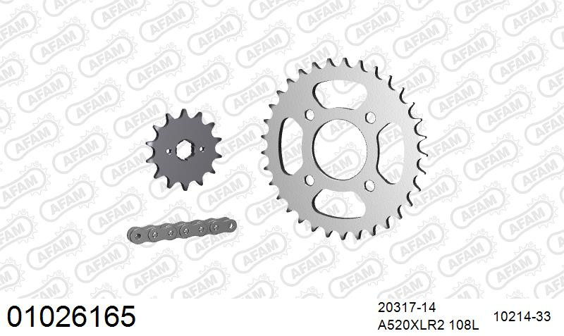 Zestaw napędowy AFAM do HONDA CMX 250