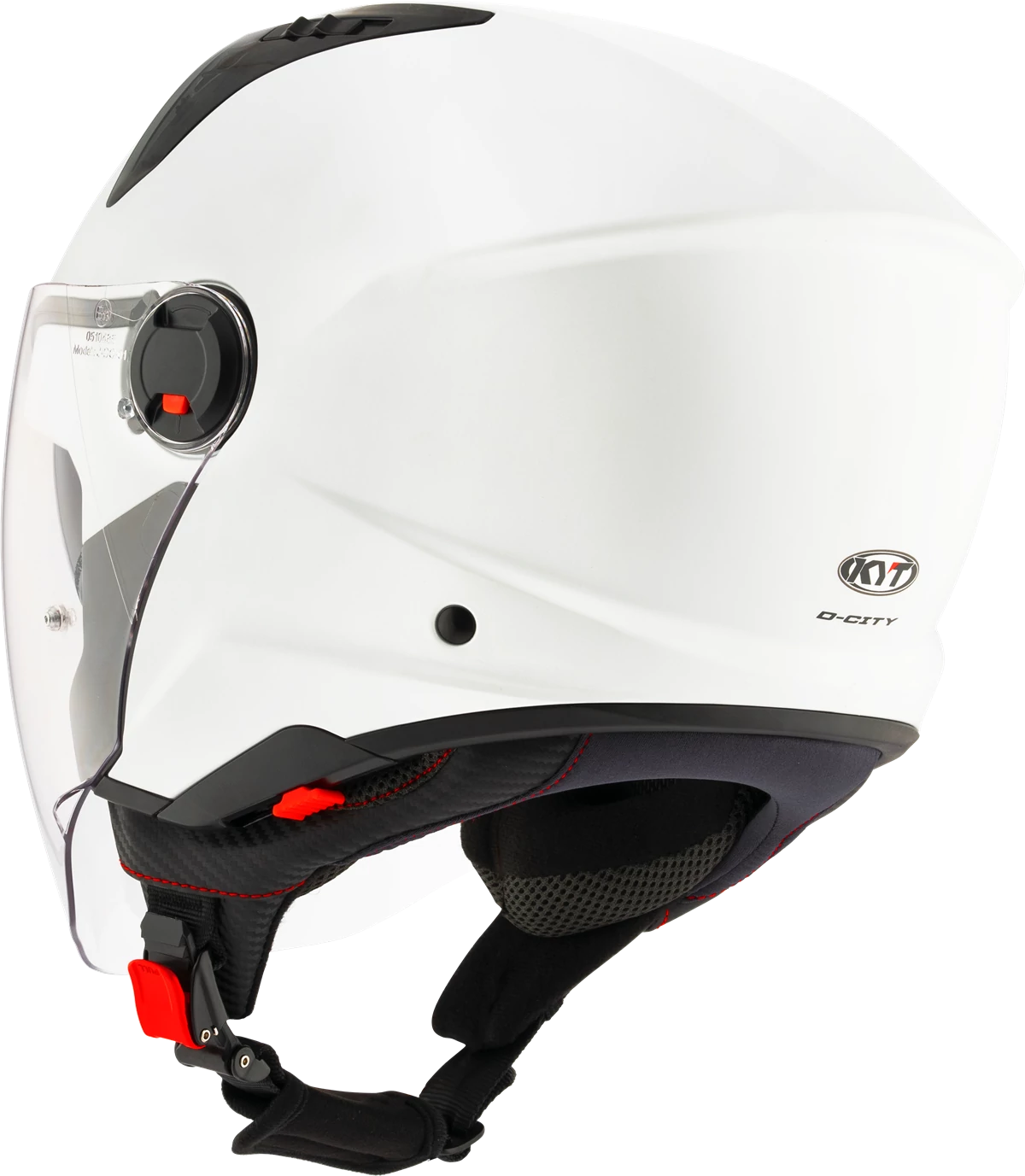 Kask motocyklowy KYT D-CITY KRYSTALICZNY BIAŁY MATT E06