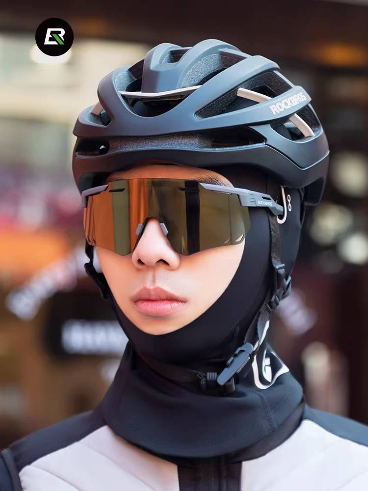 Kominiarka motocyklowa maska balaclava dopasowana na twarz czarna ROCKBROS