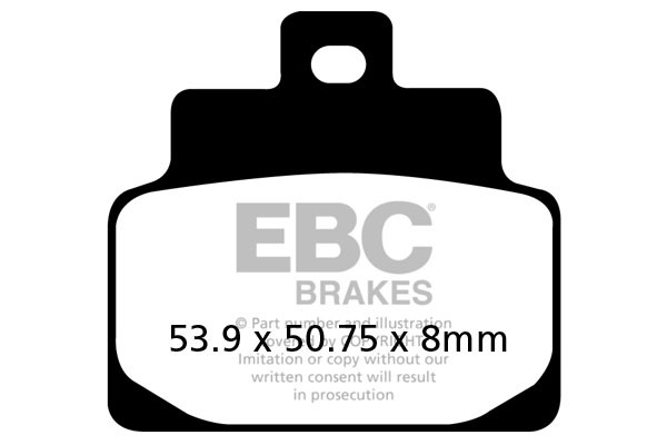 EBC Brakes Klocki hamulcowe EBC SFAC301 skuterowe karbonowe (kpl. na 1 tarcze)