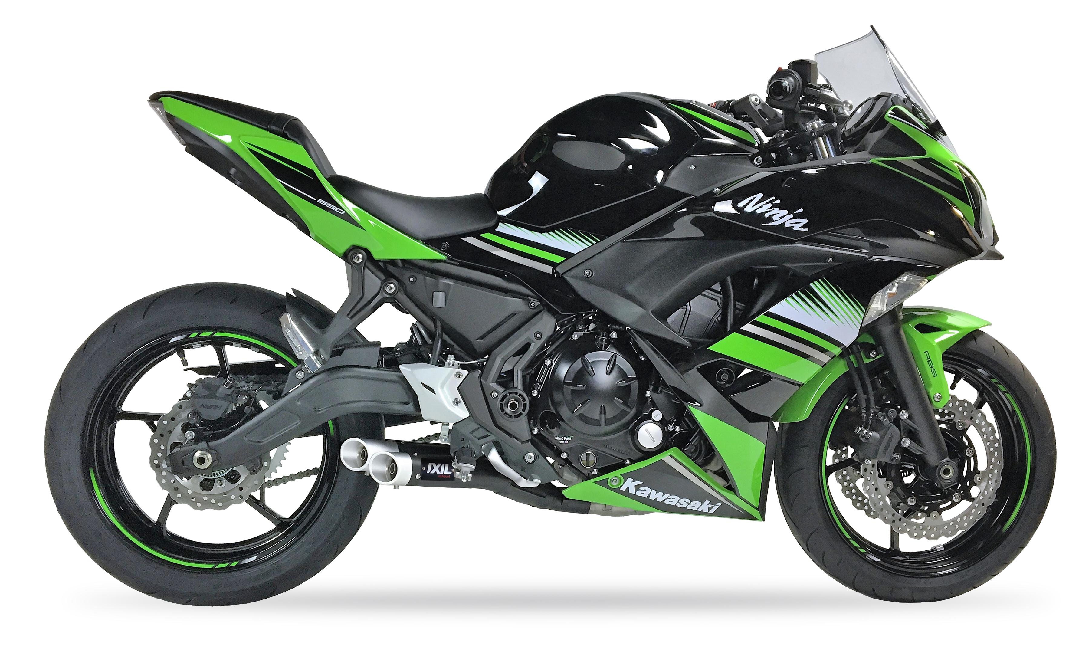 Tłumik IXIL KAWASAKI Z 650 - NINJA 650 17-19 (ER650H,ER650HA2,EX650K,EX650KA2) typ L3XB (waga: 3000g, długość: 370 mm., materiał