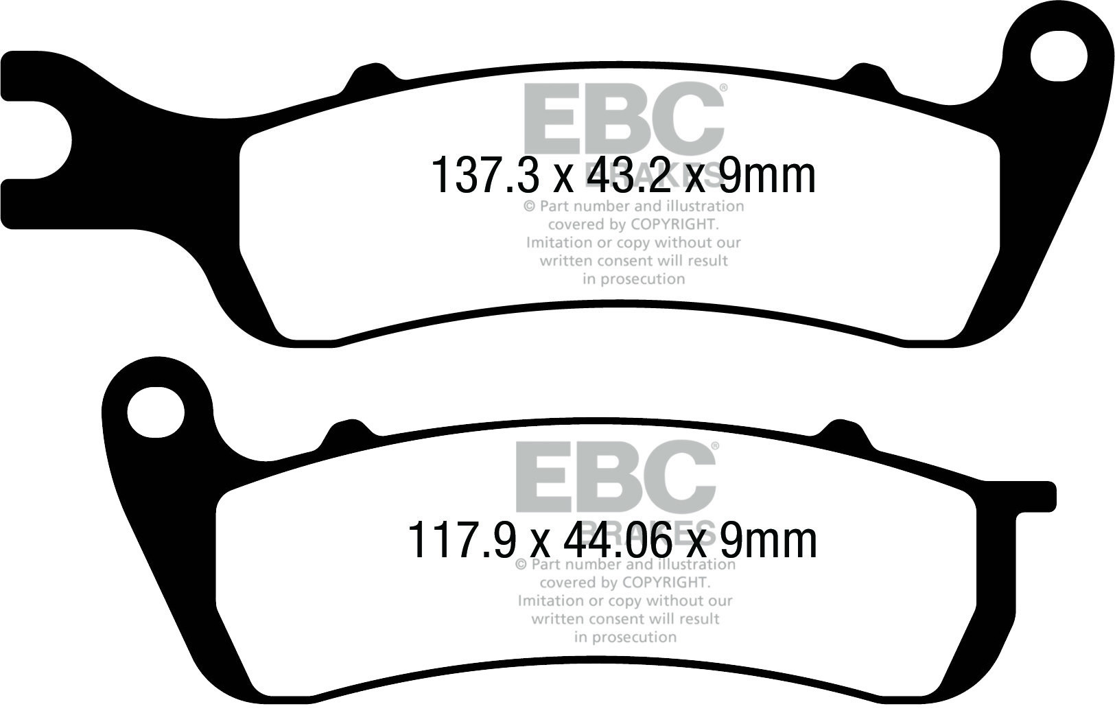 EBC Brakes Klocki hamulcowe EBC FA727 (kpl. na 1 tarcze)