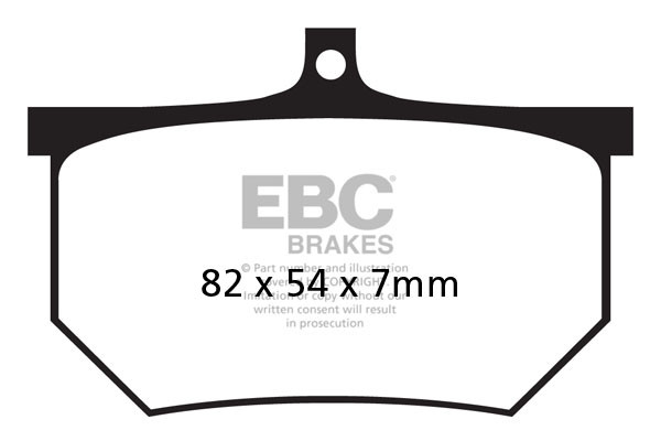 Klocki hamulcowe EBC FA107/2A (kpl. na 1 tarcze)