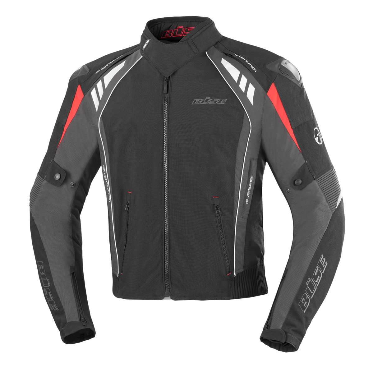 Kurtka motocyklowa BUSE B.Racing Pro czarno-antracytowa