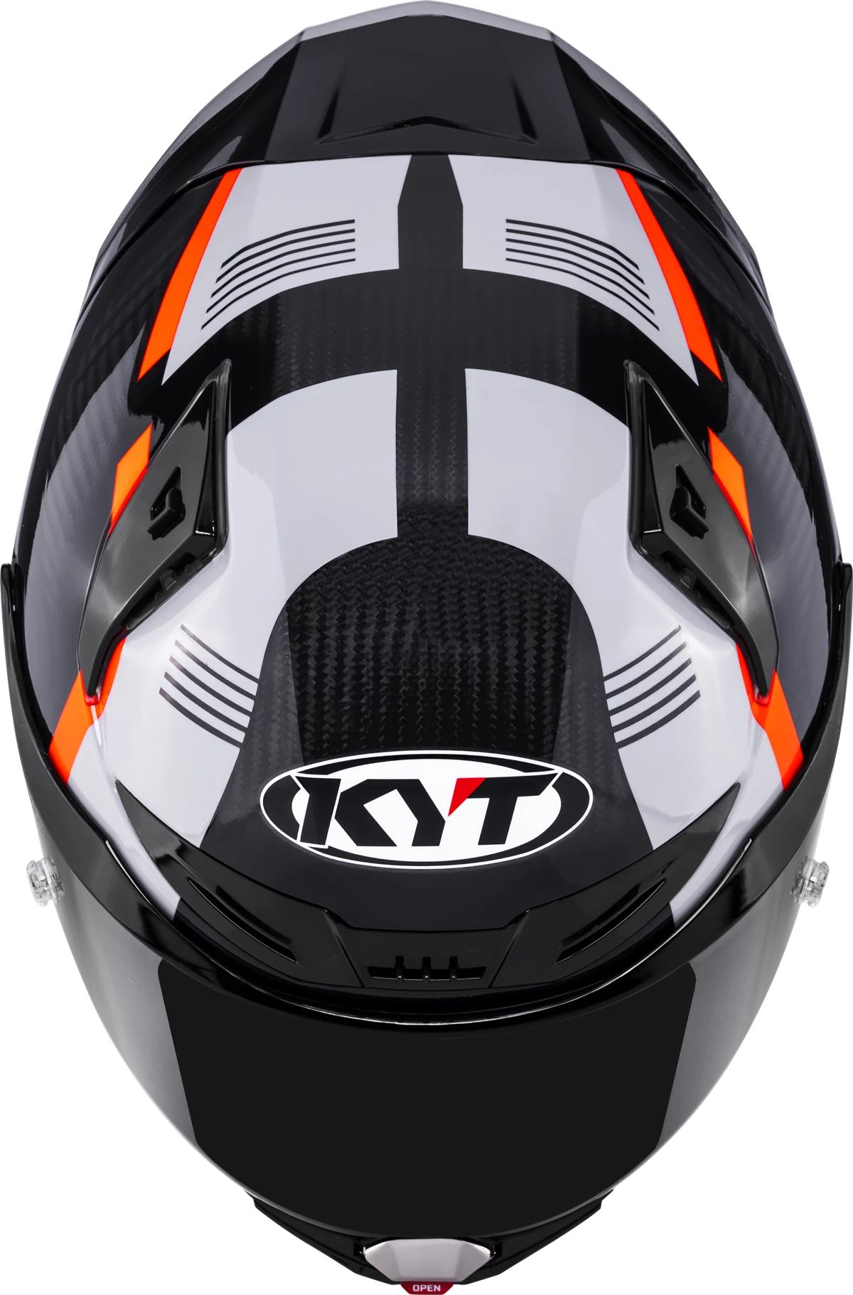 Kask motocyklowy KYT R1R CARBON ZONE POMARAŃCZOWY E06