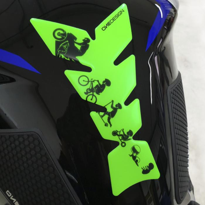 ONEDESIGN Tankpad matt fluorescent zielony