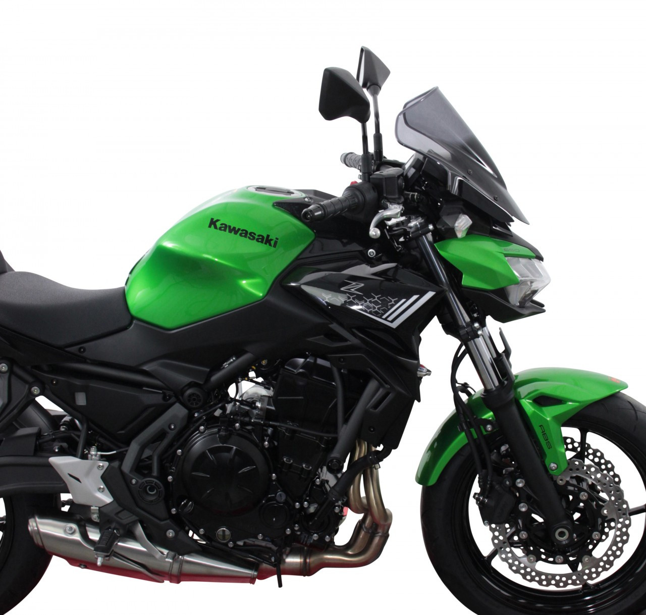 Szyba motocyklowa MRA KAWASAKI Z 650 2020-, forma NRN, przyciemniana